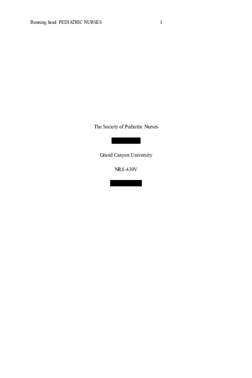 NRS 430V Topic 5 Assignment; Professional Association Membership - The Society of P